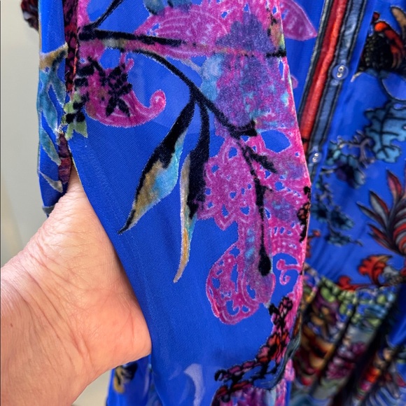 Johnny Was burn out velvet dress - Picture 8 of 8